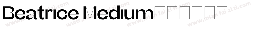 Beatrice Medium字体转换